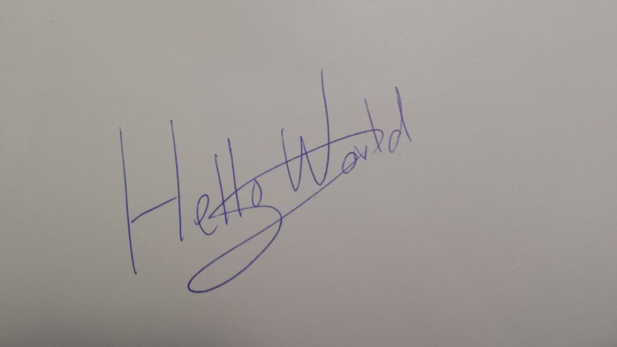 Signature photo before PDFixer background cleanup